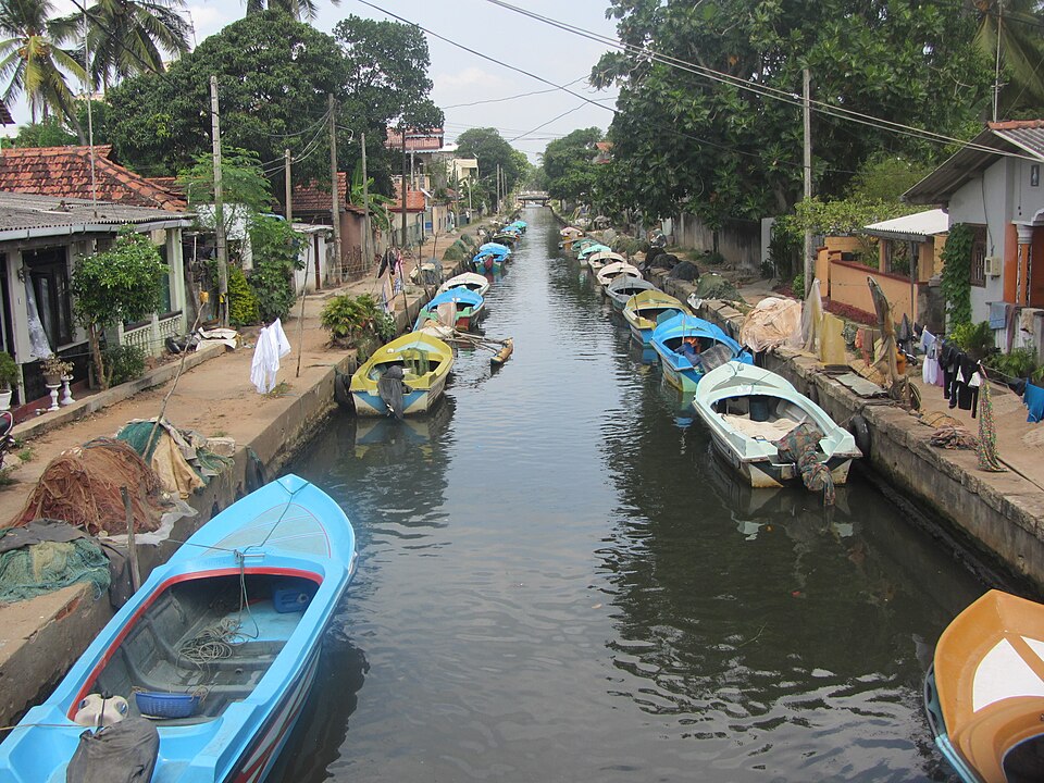 Le Canal Hollandais à Negombo, Sri Lanka